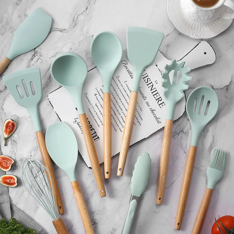 12-Piece Silicone Kitchen Utensils Set