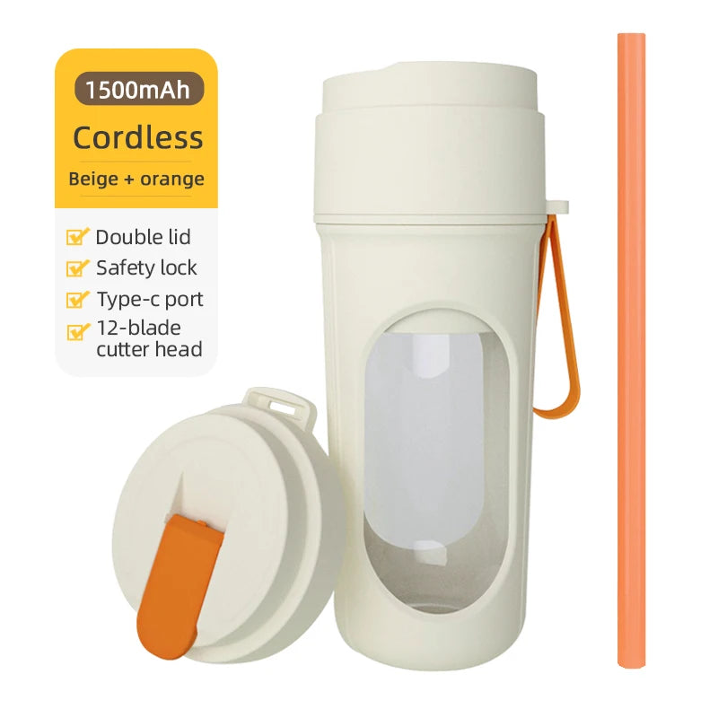 12-Blade Portable Electric Blender