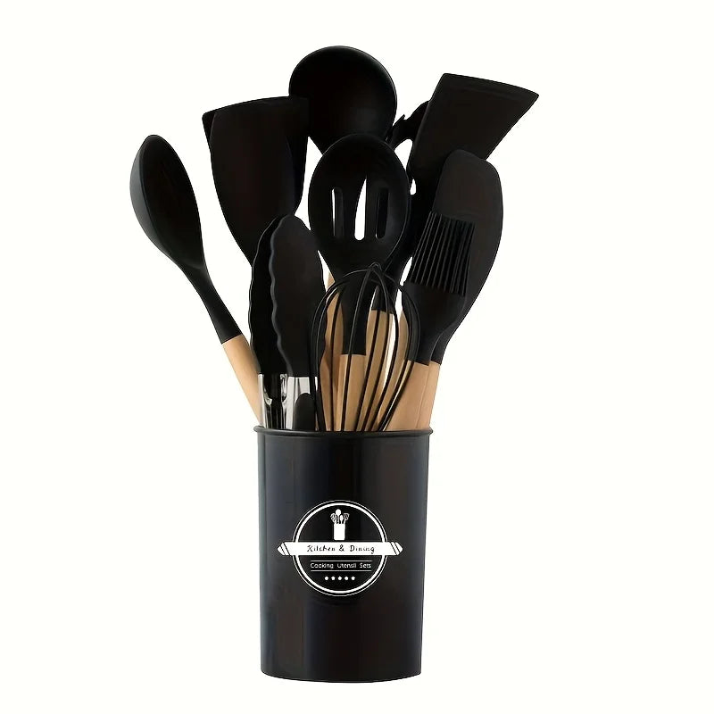 12-Piece Silicone Kitchen Utensils Set