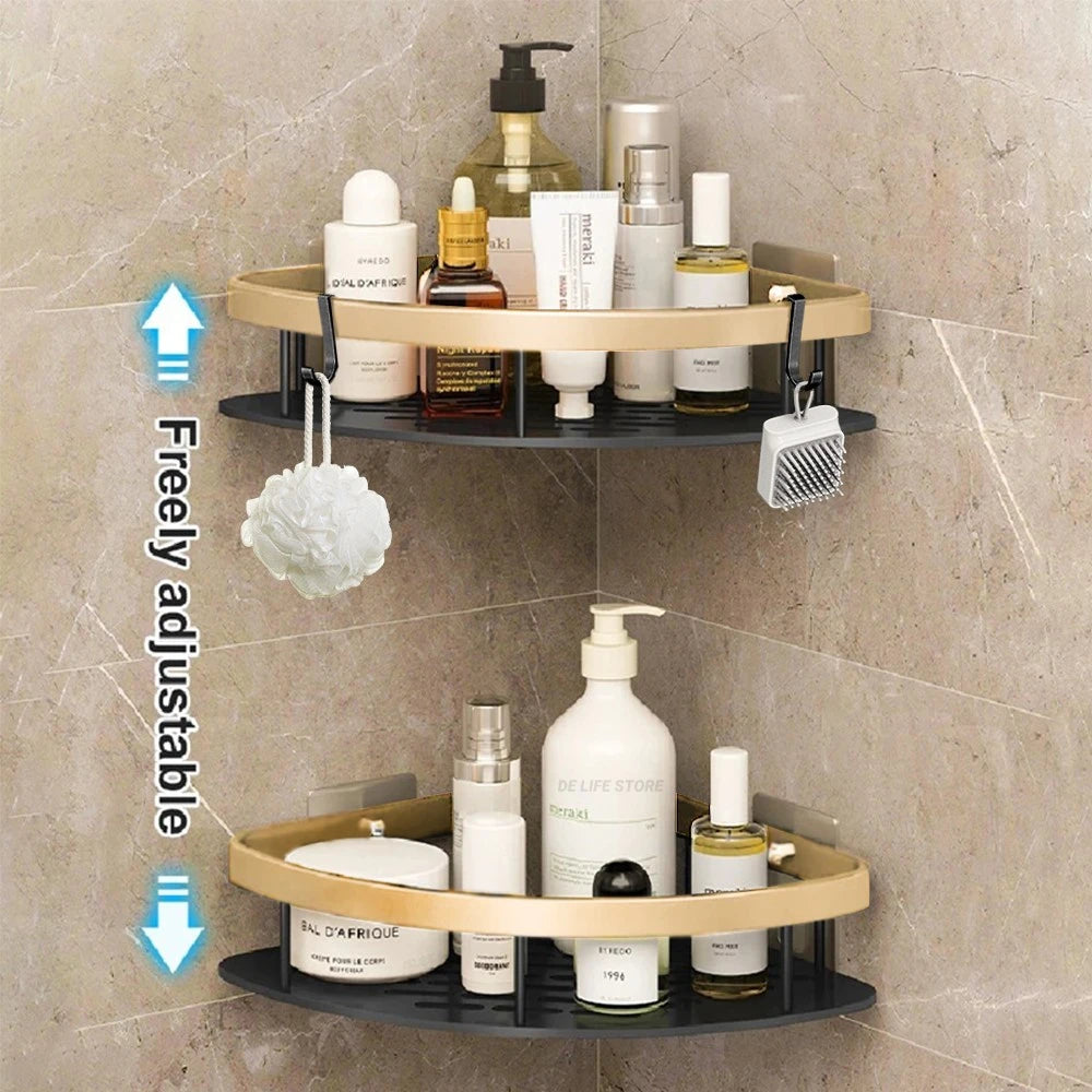 No-Drill Bathroom Shelf