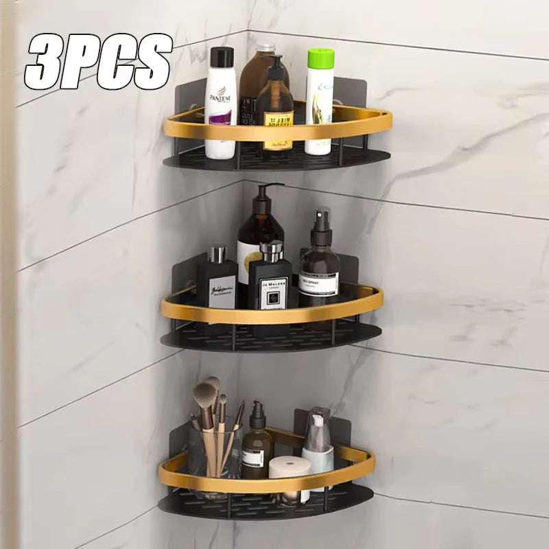 No-Drill Bathroom Shelf