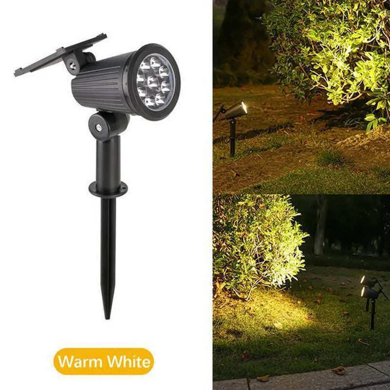 9-LED Solar Spot Lights