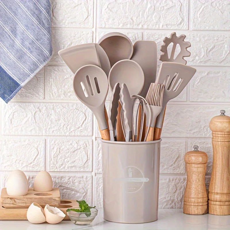 12-Piece Silicone Kitchen Utensils Set