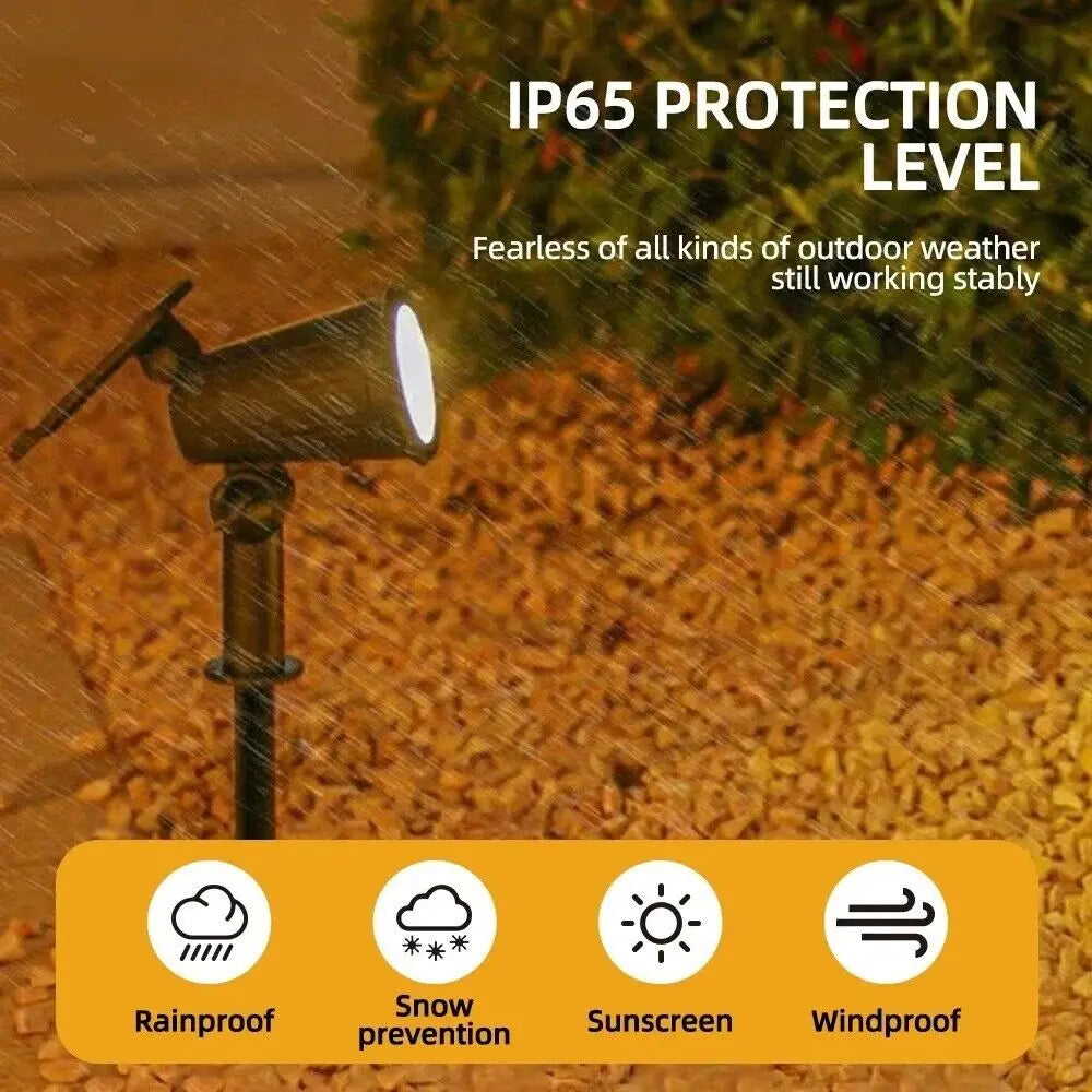 9-LED Solar Spot Lights