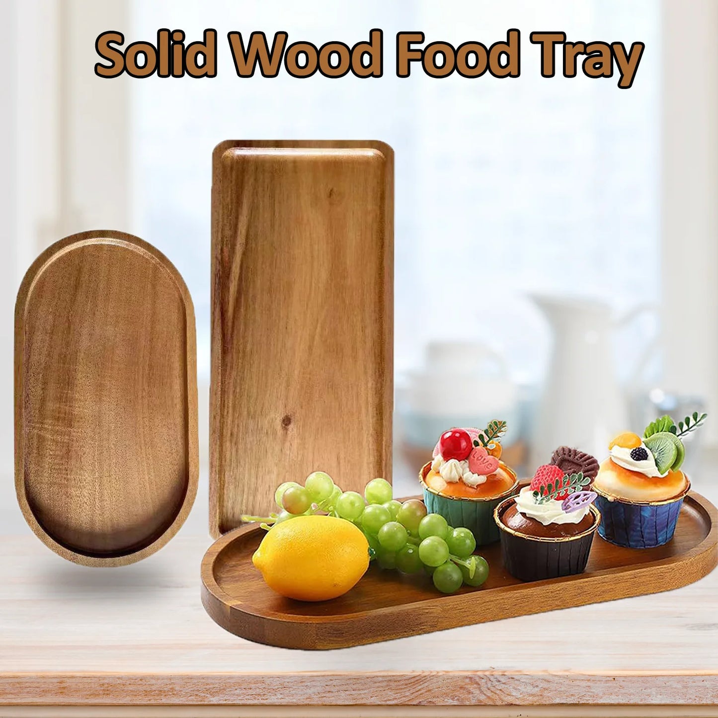 Solid Wood Serving Tray