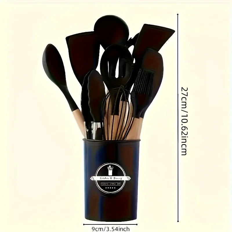 12-Piece Silicone Kitchen Utensils Set