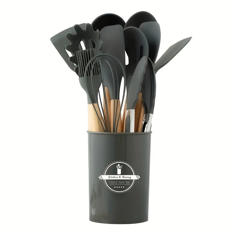 12-Piece Silicone Kitchen Utensils Set