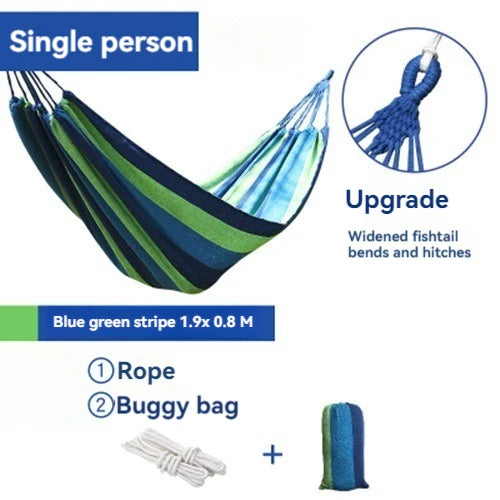 Canvas Camping Swing Hammock