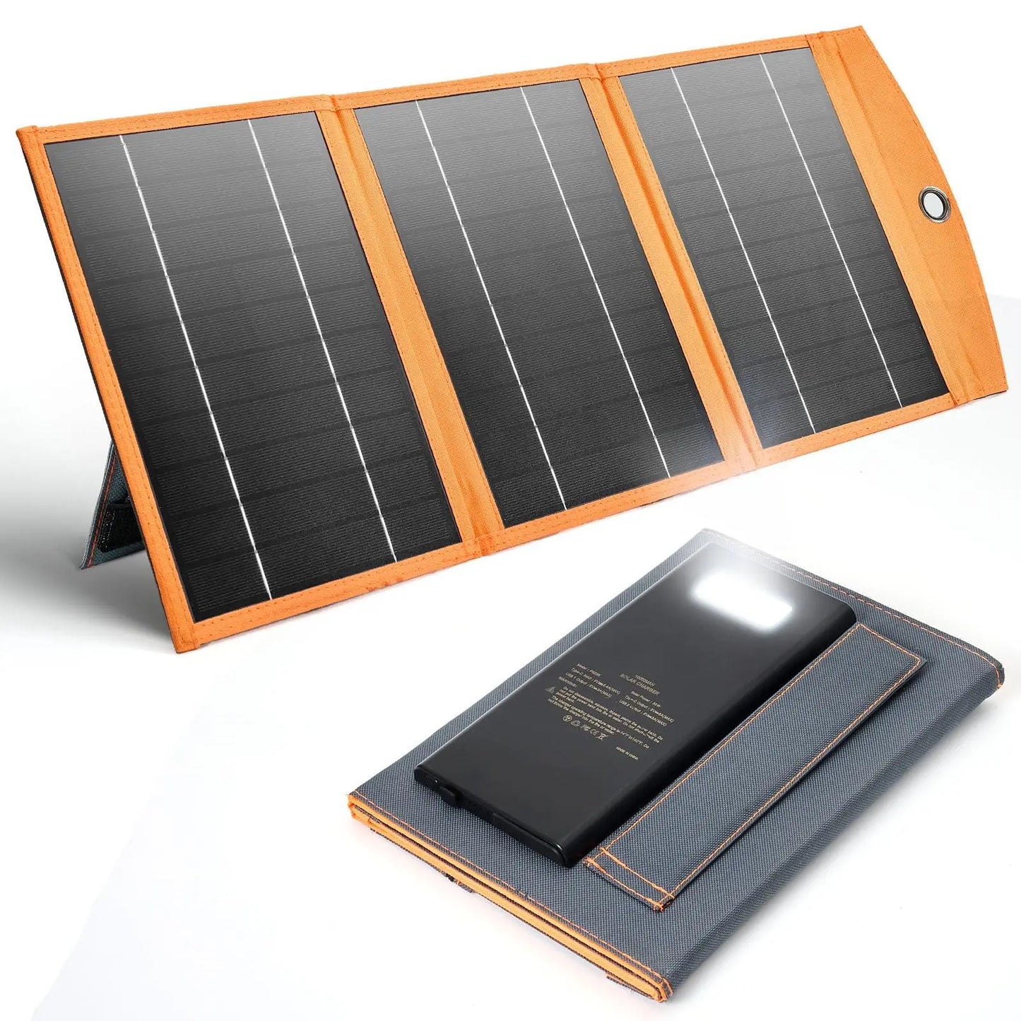 30W Solar Panel 10000mah btttery full system kit Foldable and portable Outdoor power bank for outdoor RV camping mobile phones