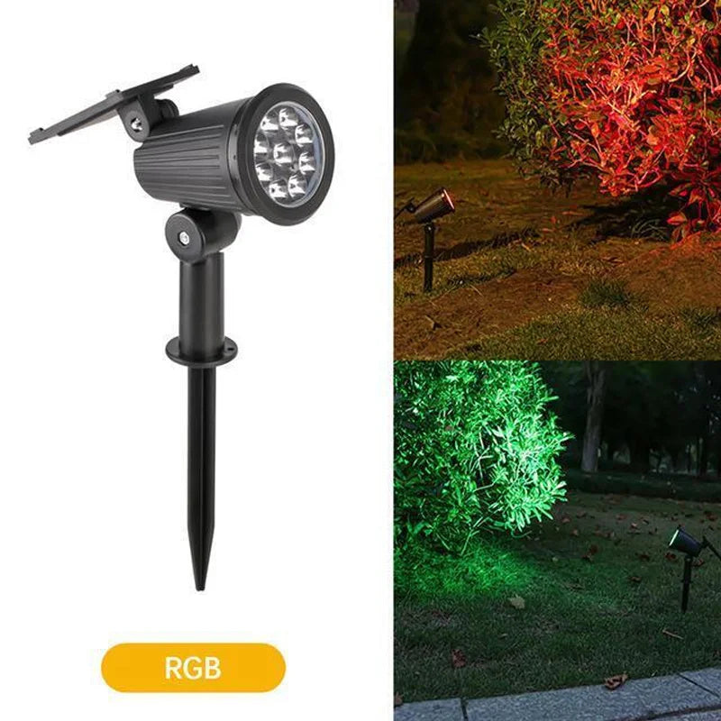 9-LED Solar Spot Lights