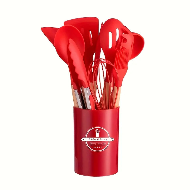12-Piece Silicone Kitchen Utensils Set