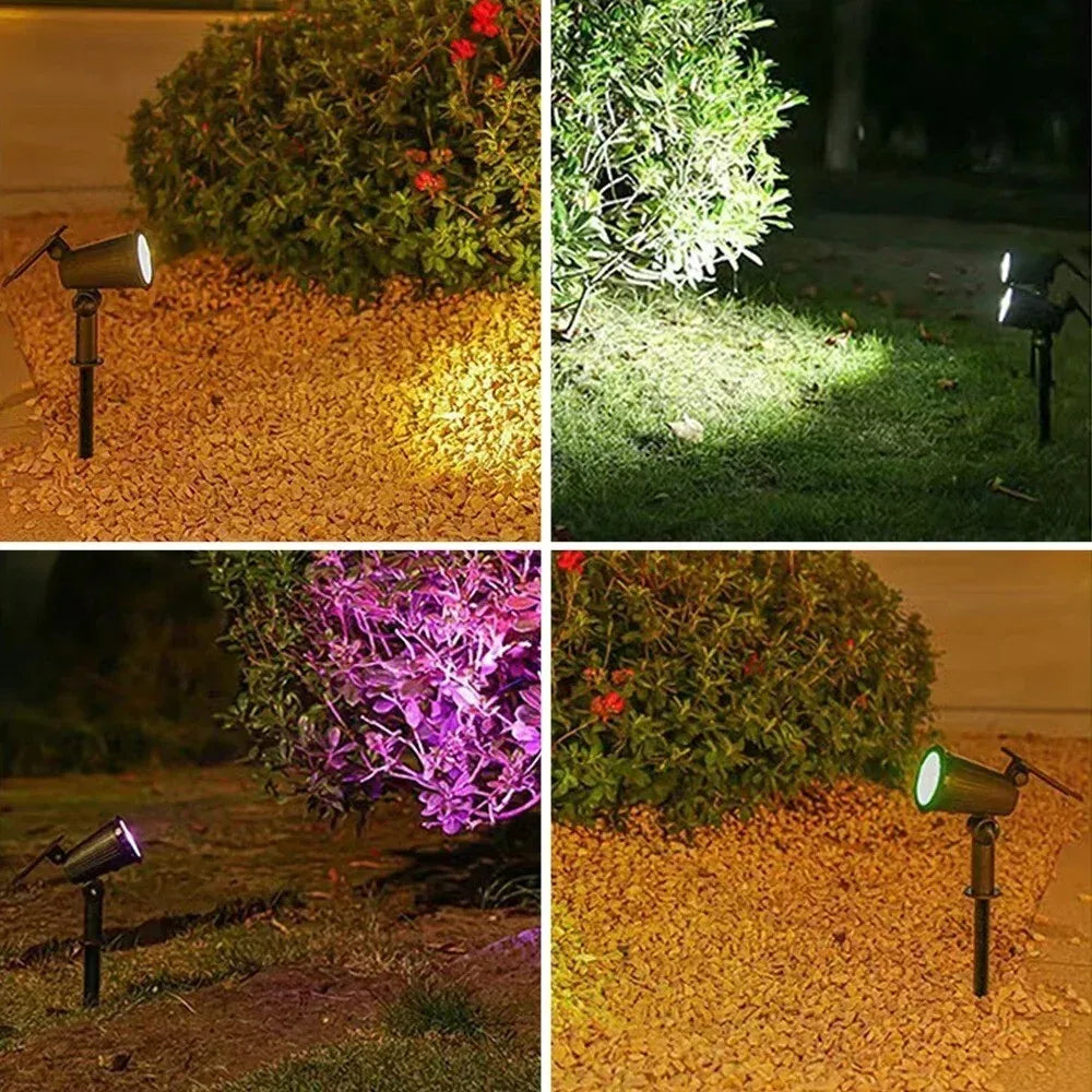 9-LED Solar Spot Lights