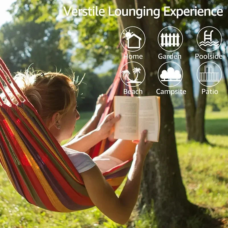 Canvas Camping Swing Hammock