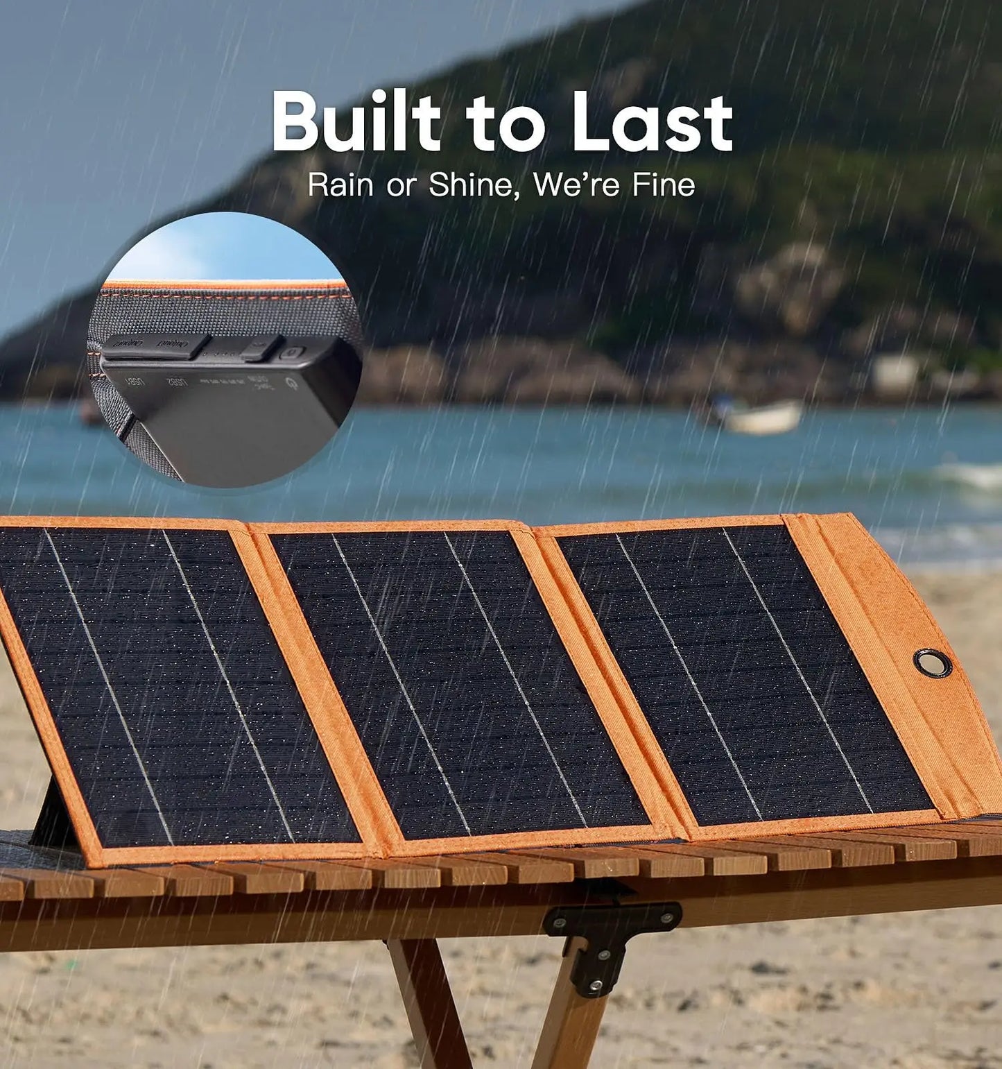 30W Solar Panel 10000mah btttery full system kit Foldable and portable Outdoor power bank for outdoor RV camping mobile phones