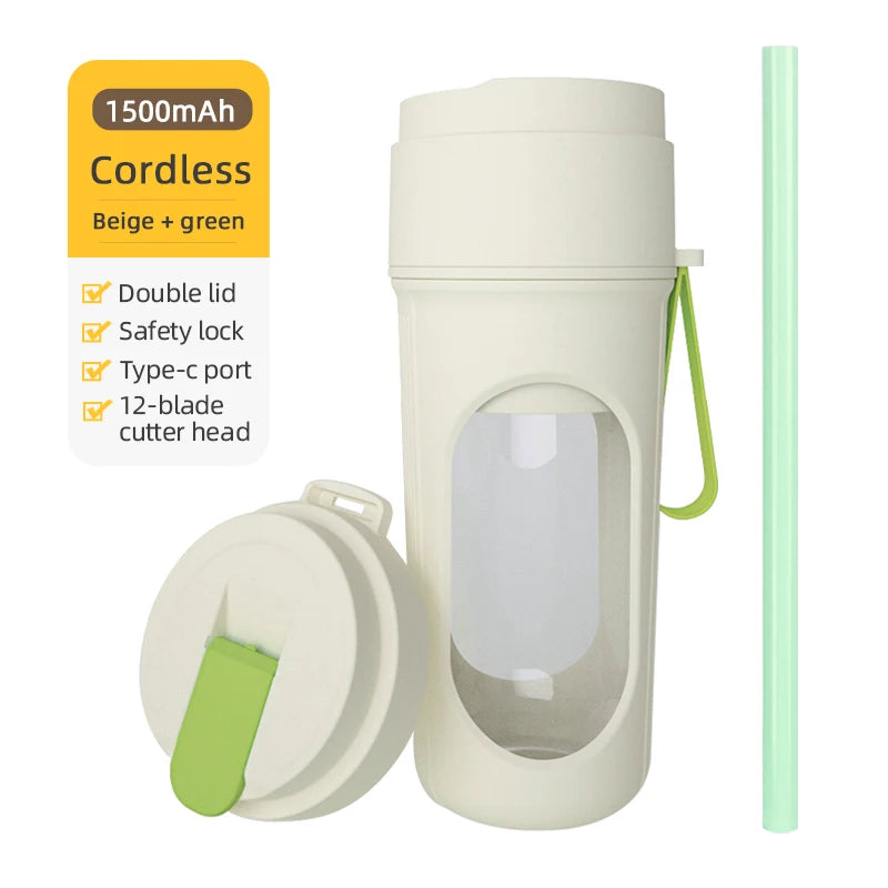 12-Blade Portable Electric Blender