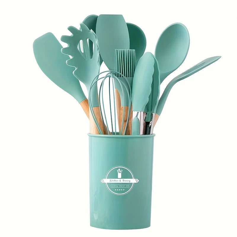 12-Piece Silicone Kitchen Utensils Set