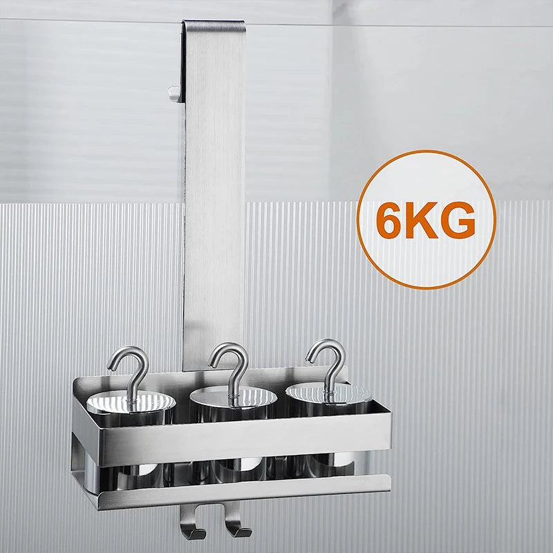 Movable No-Drill Bathroom Shelf
