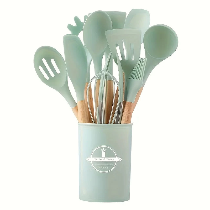 12-Piece Silicone Kitchen Utensils Set