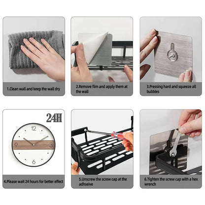 No-Drill Wall Rack