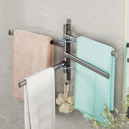 Rotatable Bathroom Towel Rack