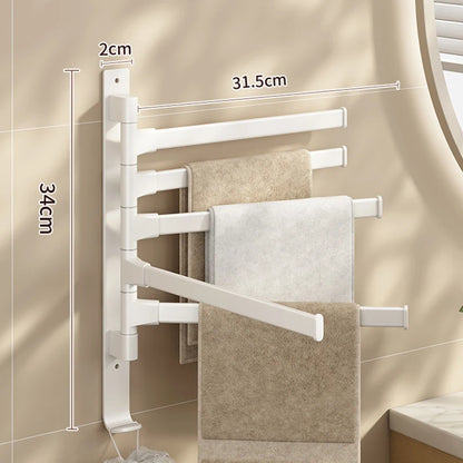 Rotatable Bathroom Towel Rack