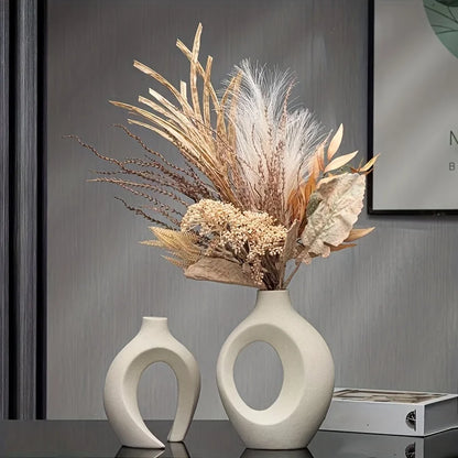Modern Hollow Ceramic Vase Set