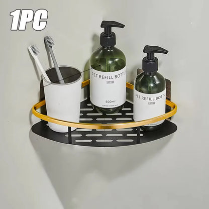 No-Drill Bathroom Shelf