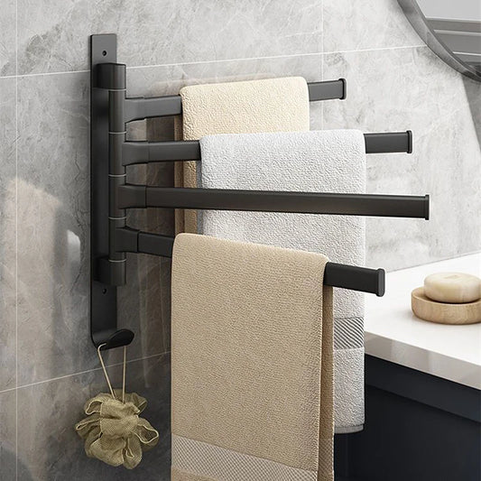 Rotatable Bathroom Towel Rack