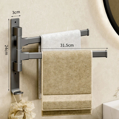 Rotatable Bathroom Towel Rack