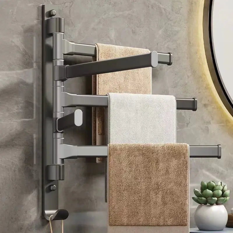 Rotatable Bathroom Towel Rack