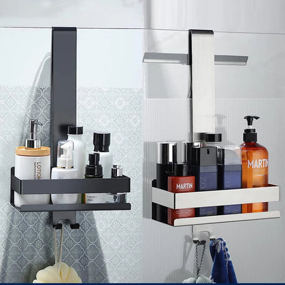 Movable No-Drill Bathroom Shelf