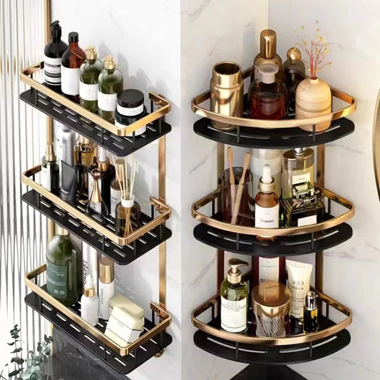 No-Drill Bathroom Shelf