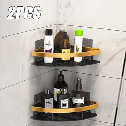 No-Drill Bathroom Shelf