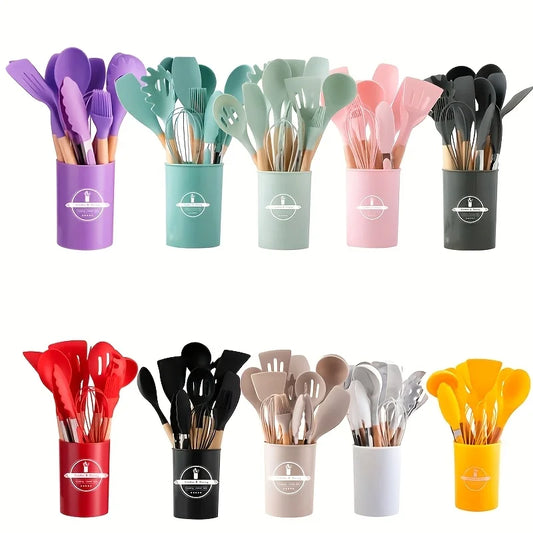 12-Piece Silicone Kitchen Utensils Set