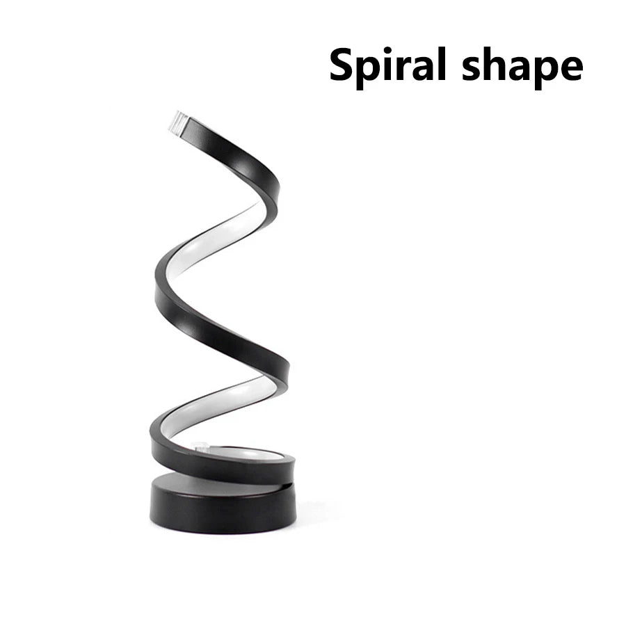 Modern Spiral LED Table Lamp