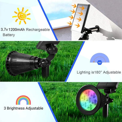 9-LED Solar Spot Lights