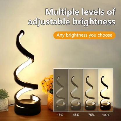 Modern Spiral LED Table Lamp