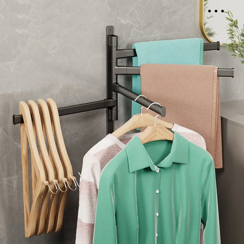 Rotatable Bathroom Towel Rack