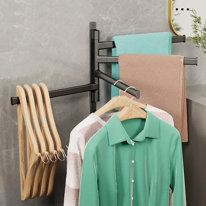 Rotatable Bathroom Towel Rack