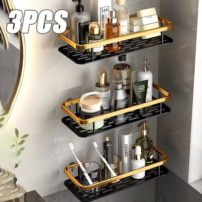 No-Drill Bathroom Shelf