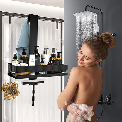 Movable No-Drill Bathroom Shelf