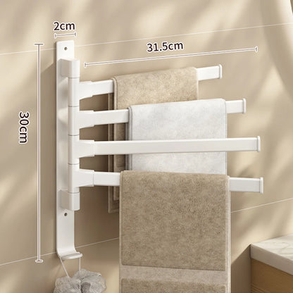 Rotatable Bathroom Towel Rack