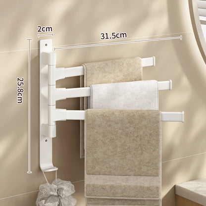 Rotatable Bathroom Towel Rack