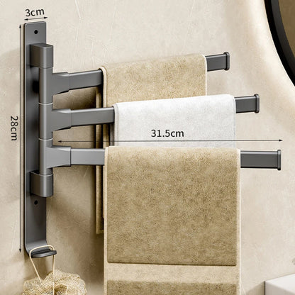 Rotatable Bathroom Towel Rack