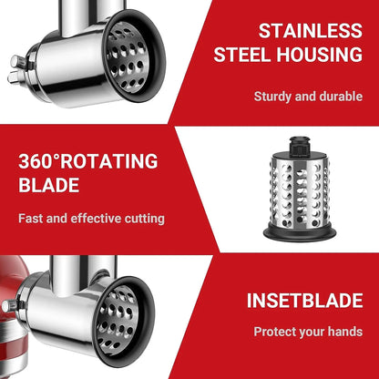 Stainless Steel Slicer Attachment