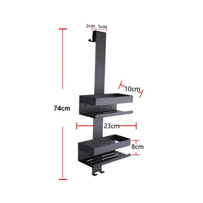 Movable No-Drill Bathroom Shelf