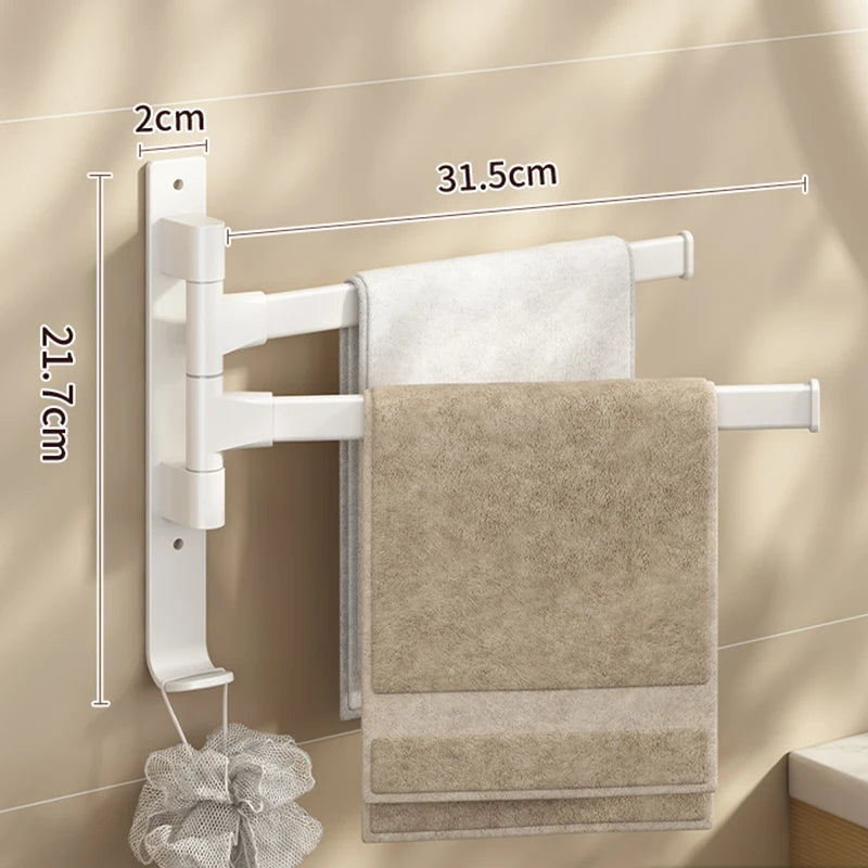 Rotatable Bathroom Towel Rack
