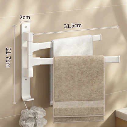 Rotatable Bathroom Towel Rack