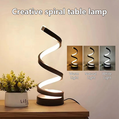 Modern Spiral LED Table Lamp