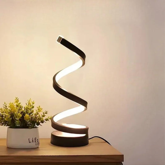 Modern Spiral LED Table Lamp